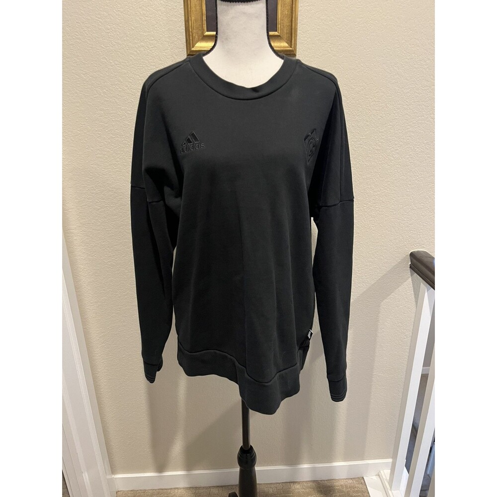 Colorado Rapids MLS Adidas 2018 Culture Wear Black Tonal Tango Crew Pullover